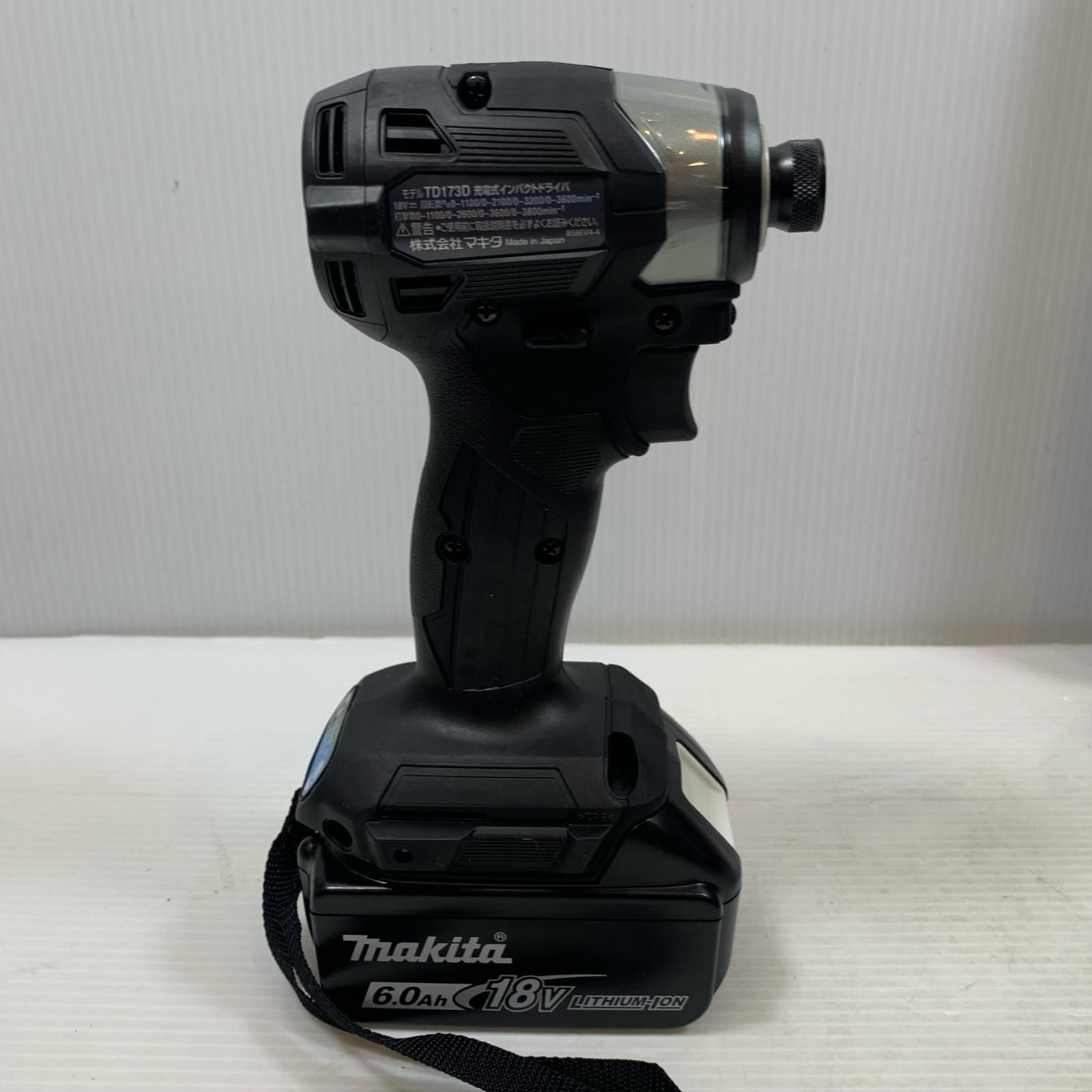  κκMAKITA マキタ 締め付け工具 インパクトドライバ 18 v 6 0 Ah 647059 ブラック 電動インパクトドライバー ドリル ドライバー レンチ