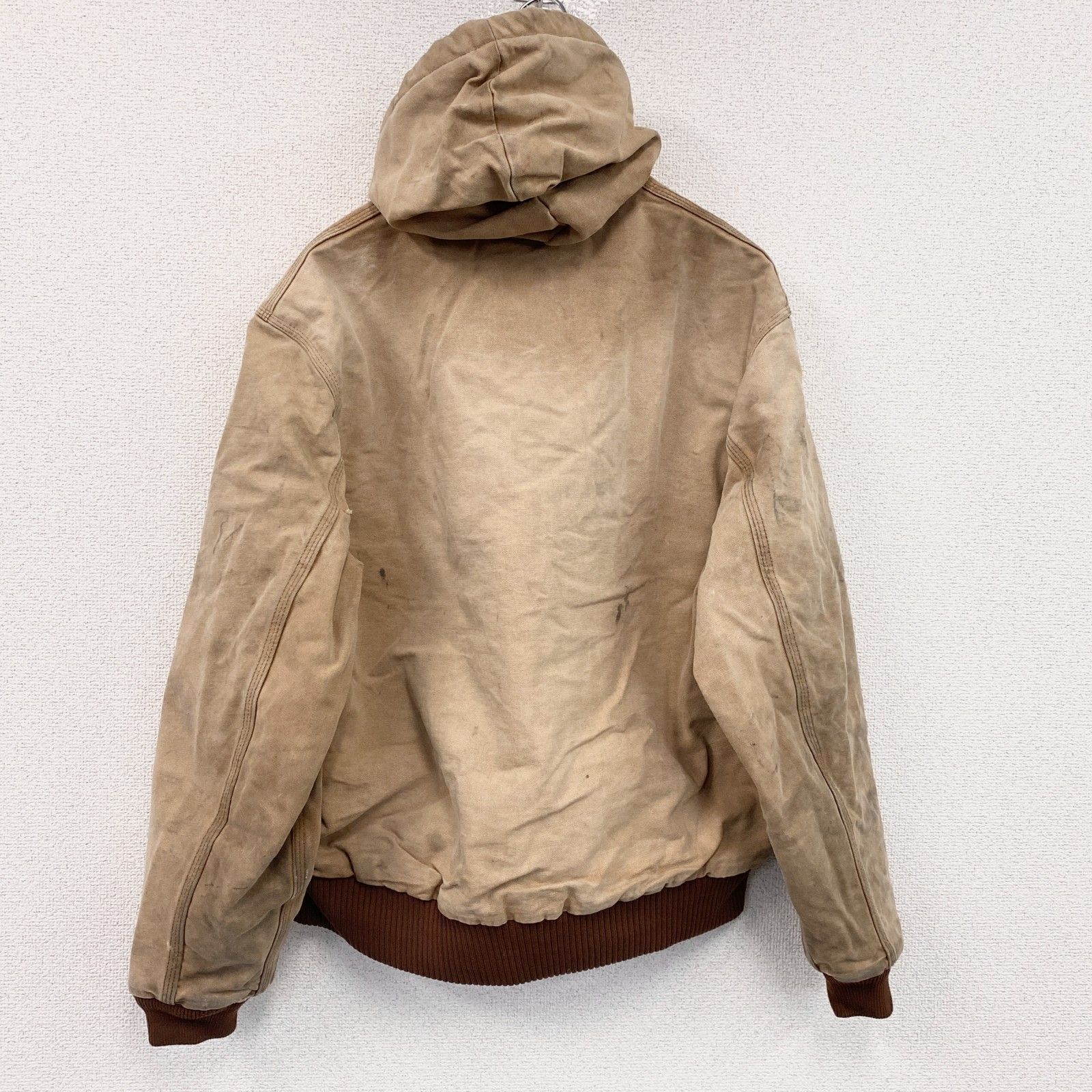 古着 carhartt カーハート アクティブジャケット キルティングライナー 茶色 ブラウン