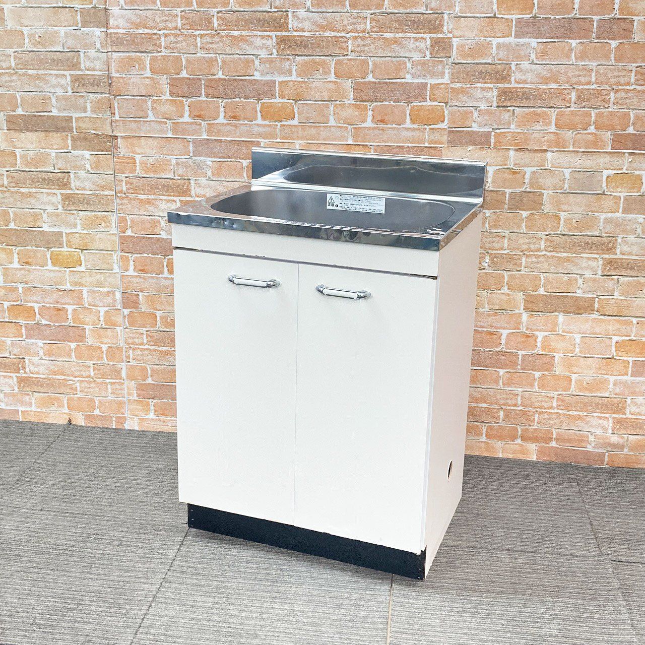 品 ステンレス製 流し台 ミニキッチン ボックスキッチン 収納棚 幅60cm 600mm 流し台のみ 8J