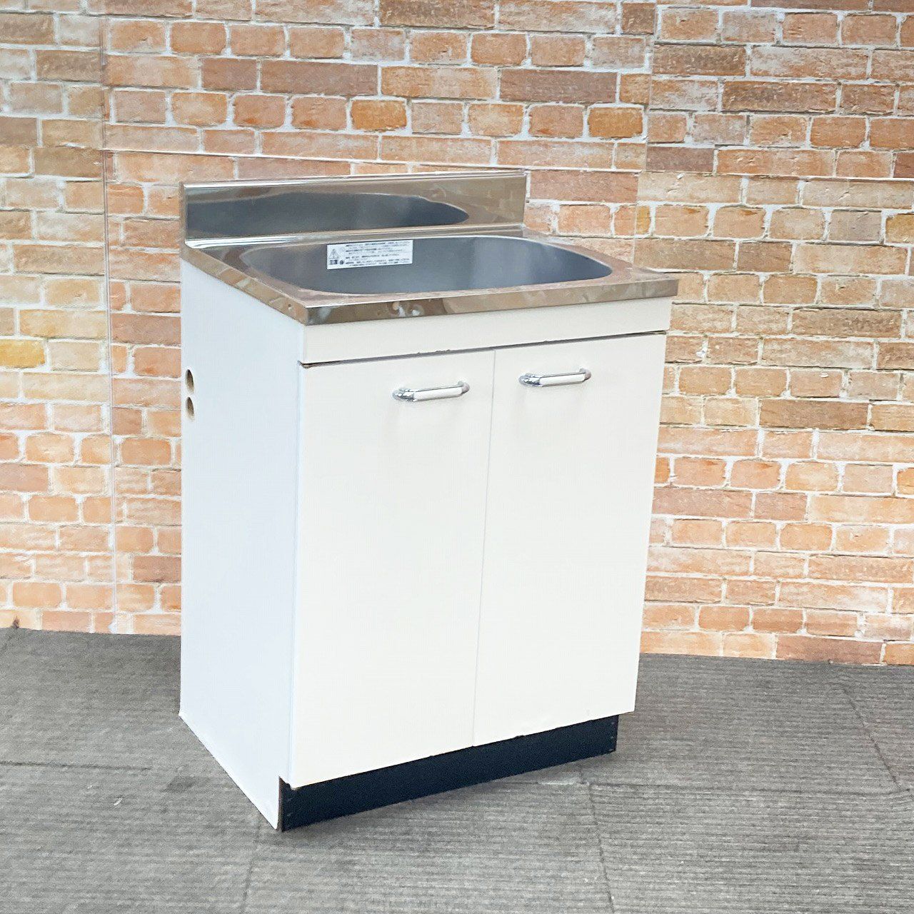 品 ステンレス製 流し台 ミニキッチン ボックスキッチン 収納棚 幅60cm 600mm 流し台のみ 8J