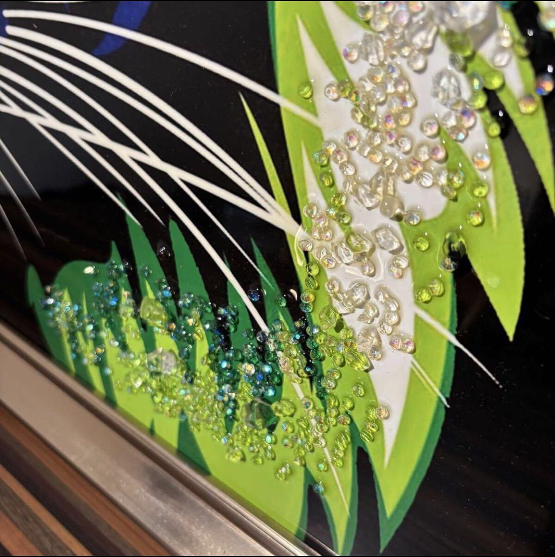 クリスタルアート ジャングルキング タイガー パネル 額縁 付き Crystal Art クリスタルアート ジャングルキング タイガー パネル 額縁