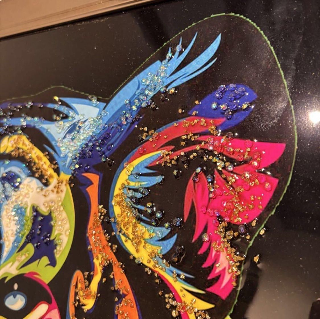 Crystal Art クリスタルアート ジャングルキング タイガー パネル 額縁