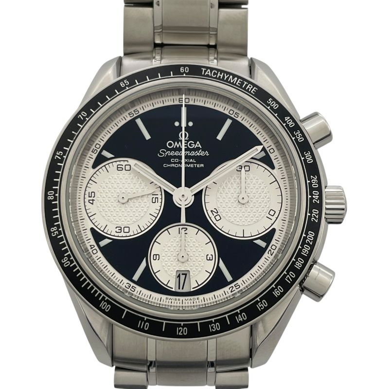 オメガ OMEGA スピードマスターレーシングコーアクシャルクロノメータークロノグラフ 326.30.40.50.01.002 ブラック SS メンズ 腕時計