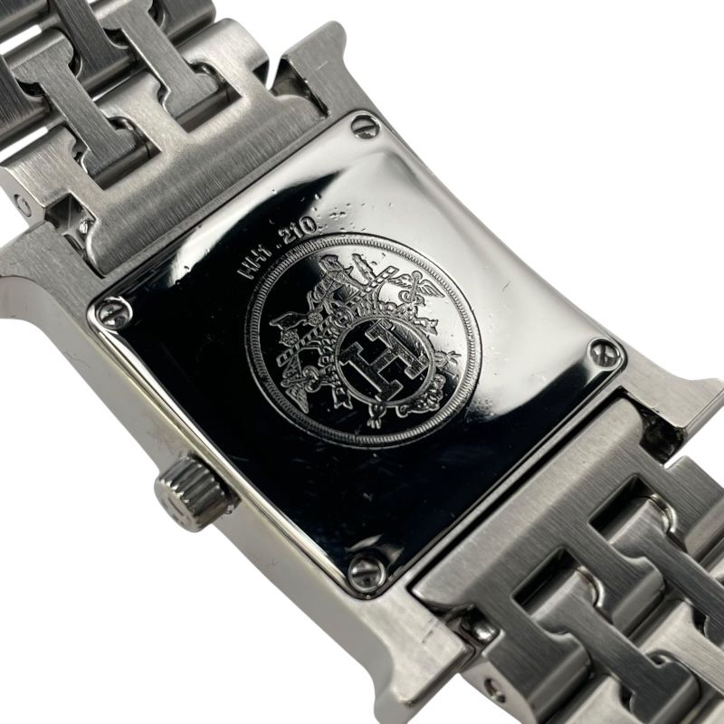 エルメス HERMES Hウォッチ HH1.210 ホワイト SS クオーツ レディース 腕時計