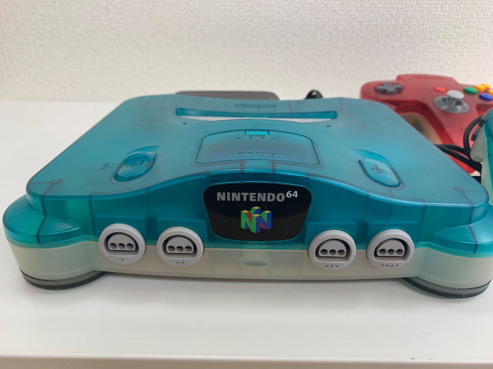 NINTENDO 64 本体 ニンテンドー 64 クリアブルー C942④
