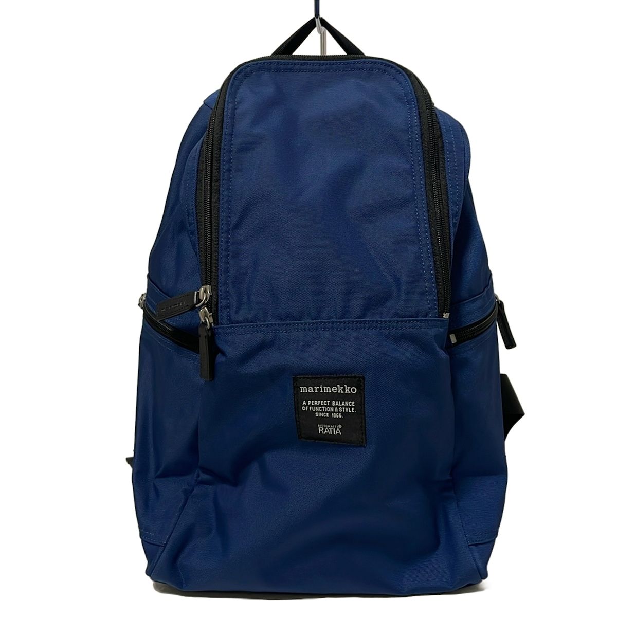 marimekko マリメッコ リュックサック METRO メトロ ネイビー×黒 RATIA