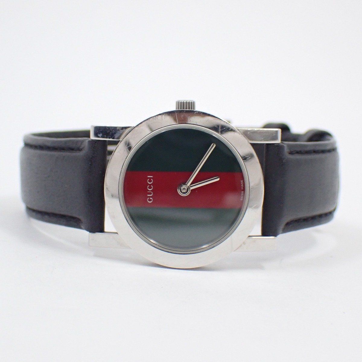 グッチ 5200L クォーツ レディース 腕時計 シェリーライン文字盤 純正革ベルト いおき質店