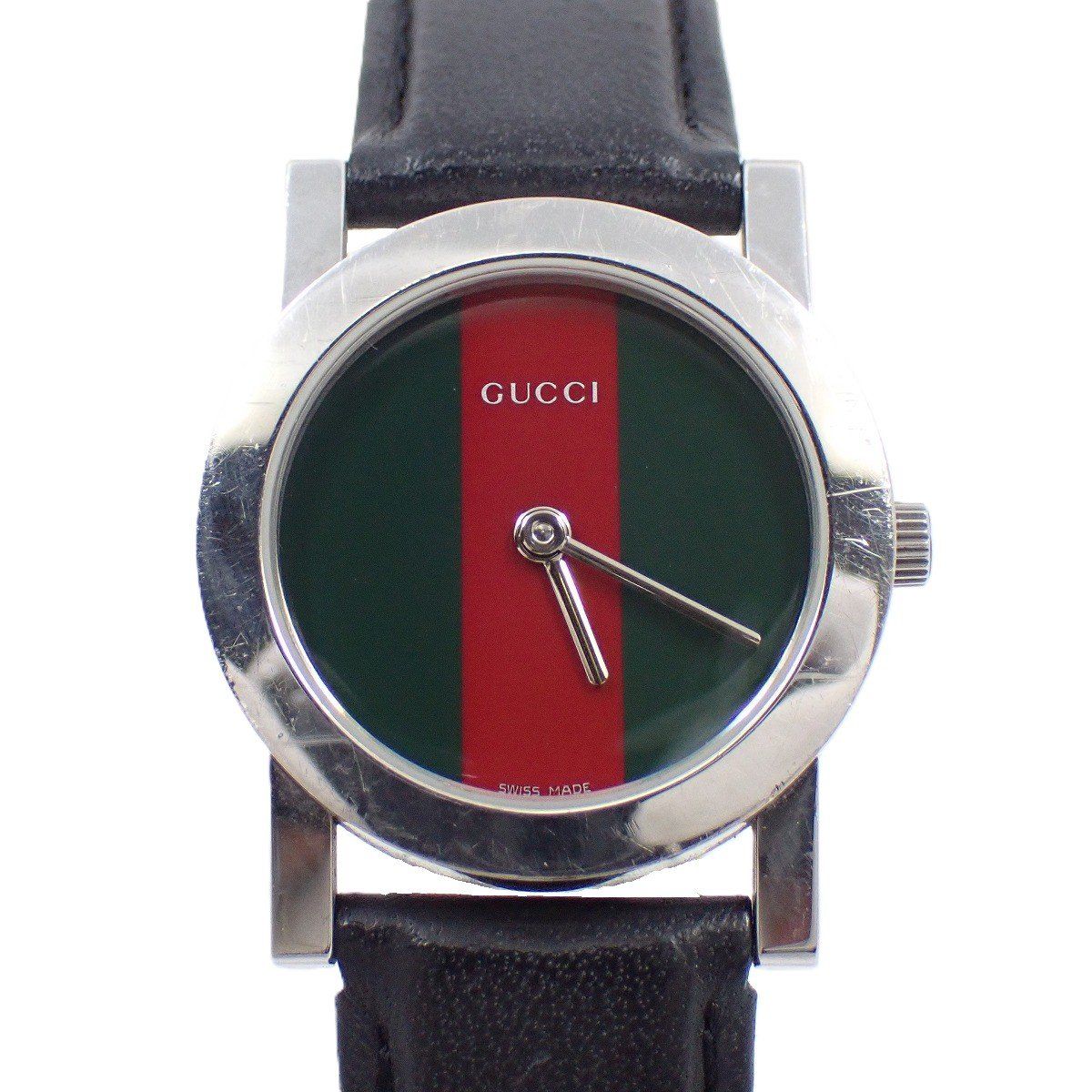グッチ 5200L クォーツ レディース 腕時計 シェリーライン文字盤 純正革ベルト いおき質店
