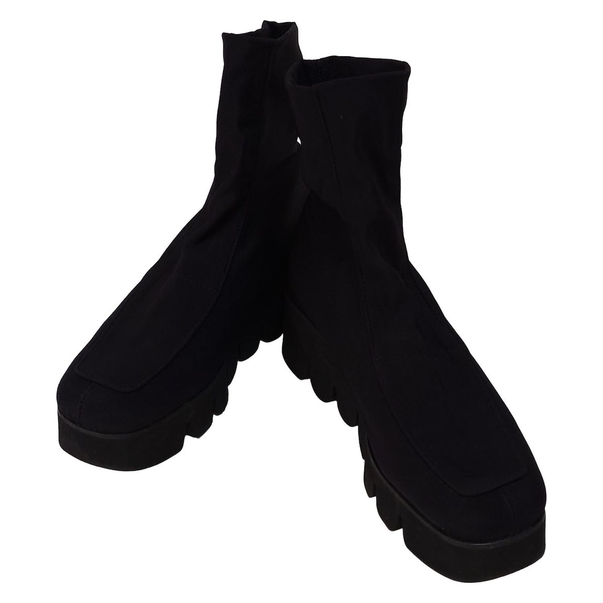 Hills Avenue 自由が丘 ヒルズ アベニュー ショートブーツ 23.5 レディース - 黒 ウェッジソール