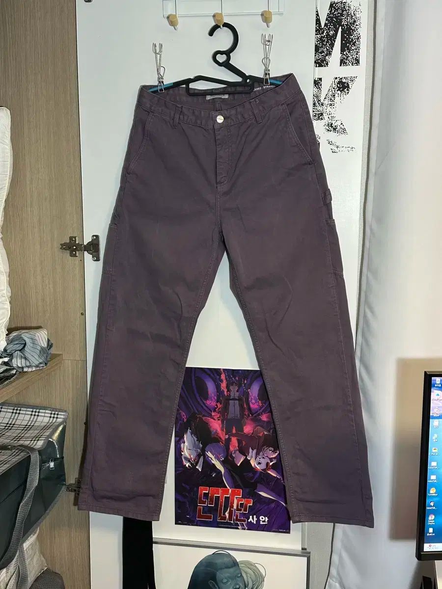 27 Carhartt カーハート ワーク パンツ ズボン パープル 紫