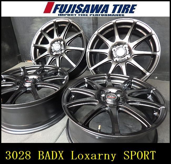 3028 B BADX Loxarny Sport ホイール 16x6.0J 4穴 PCD100 42 4本 25135067
