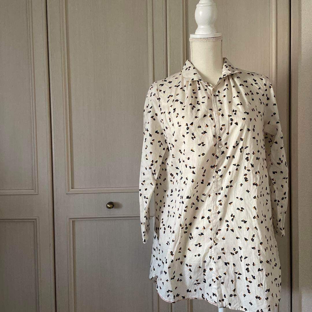 20 PALLAS PALACE パラスパレス 花柄 総柄 ブラウス シャツ お呼ばれ デート オフィスカジュアル 食事会 ナチュラル blouse shirt