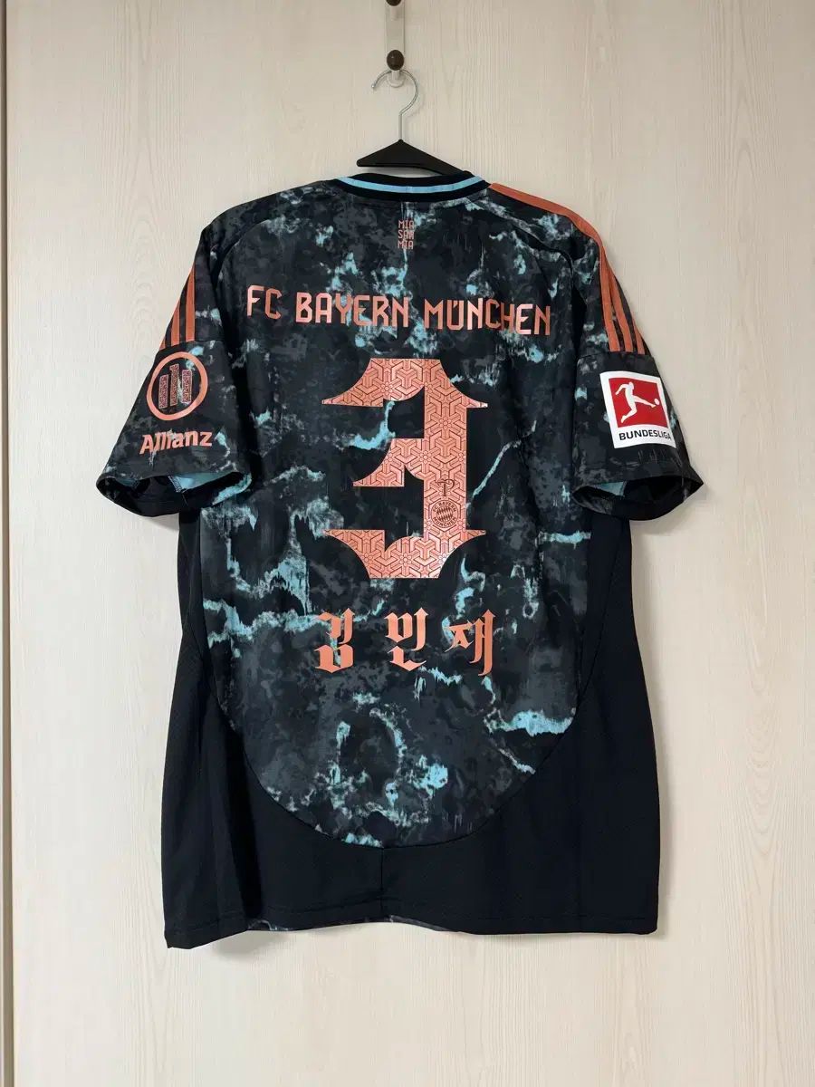 追加割引 FCバイエルン ミュンヘン アウェー 来韓記念 ハン語マーキング 金 玟哉 キム ミンジェ