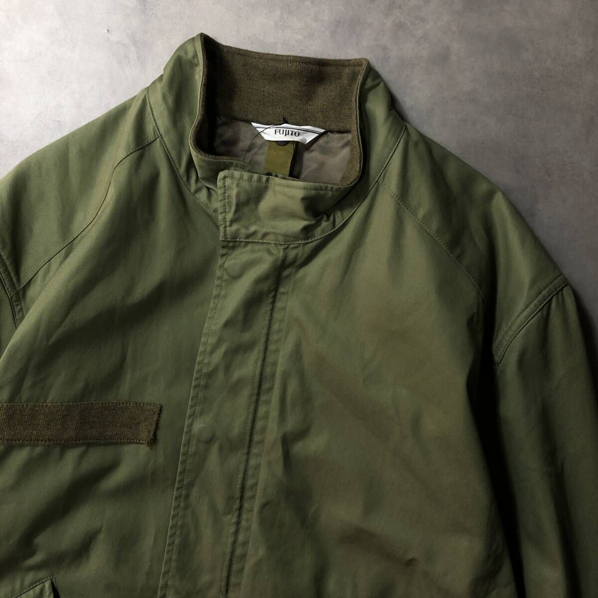GQ4035 FUJITO モッズコート L カーキ系 参考定価70000円程 ミリタリー フジト
