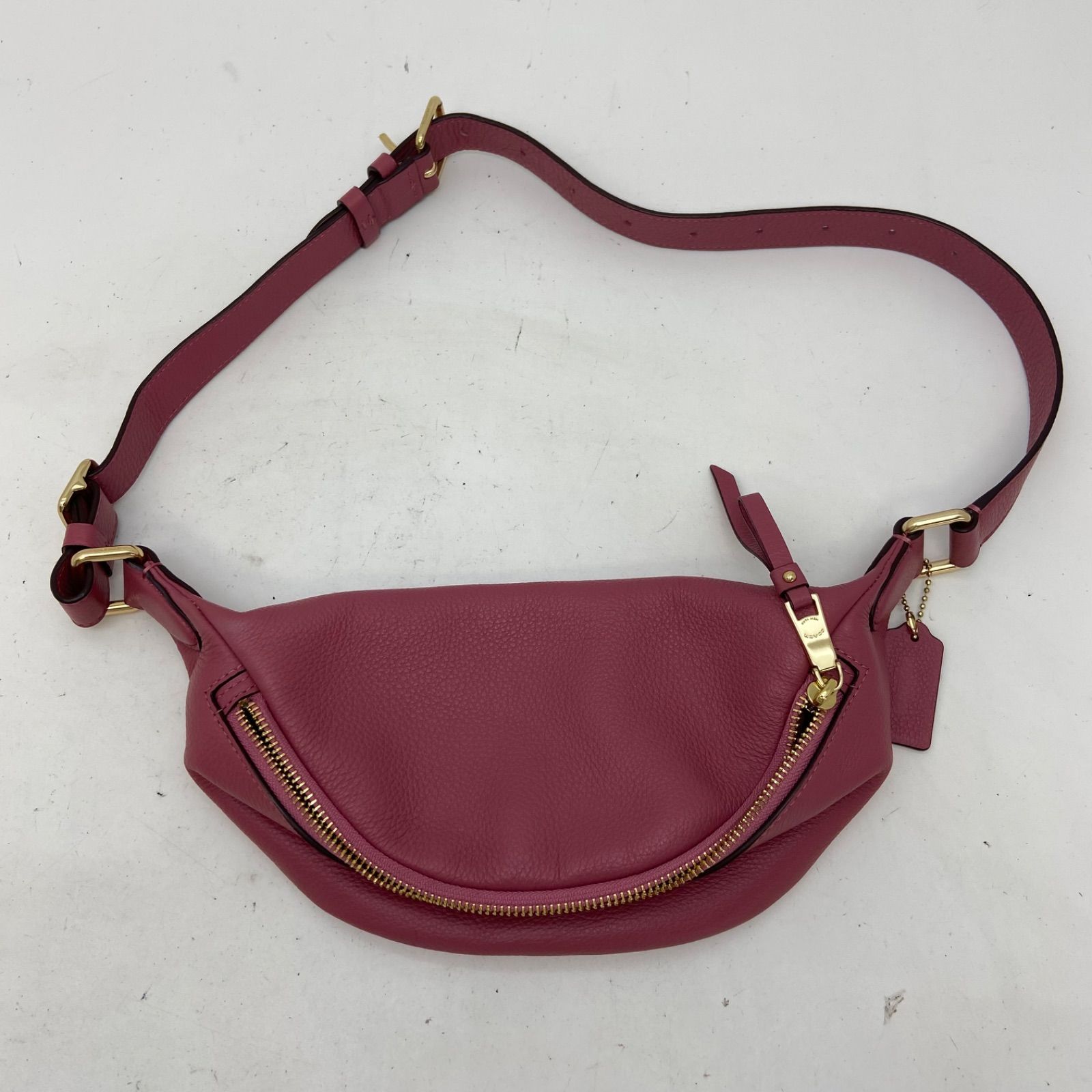 コーチ ウェストバッグ ショルダー 革 ピンク 旅行 FX207 DECORATOM_COM_BR