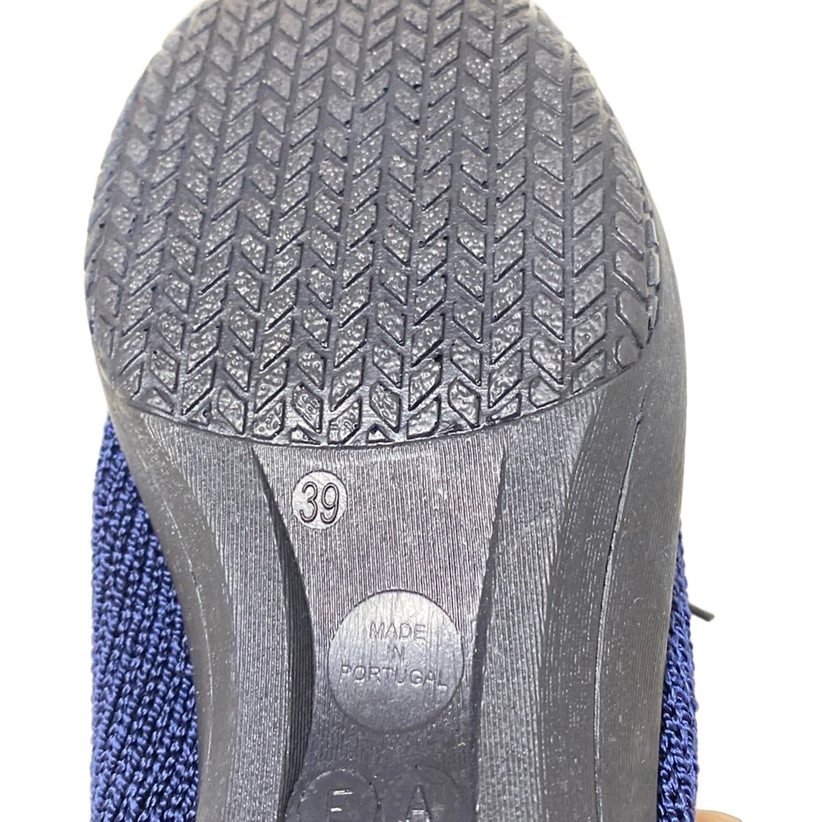  アルコペディコ シューズ 39 レディース - ネイビー インソール取外し可 ニット その他 靴