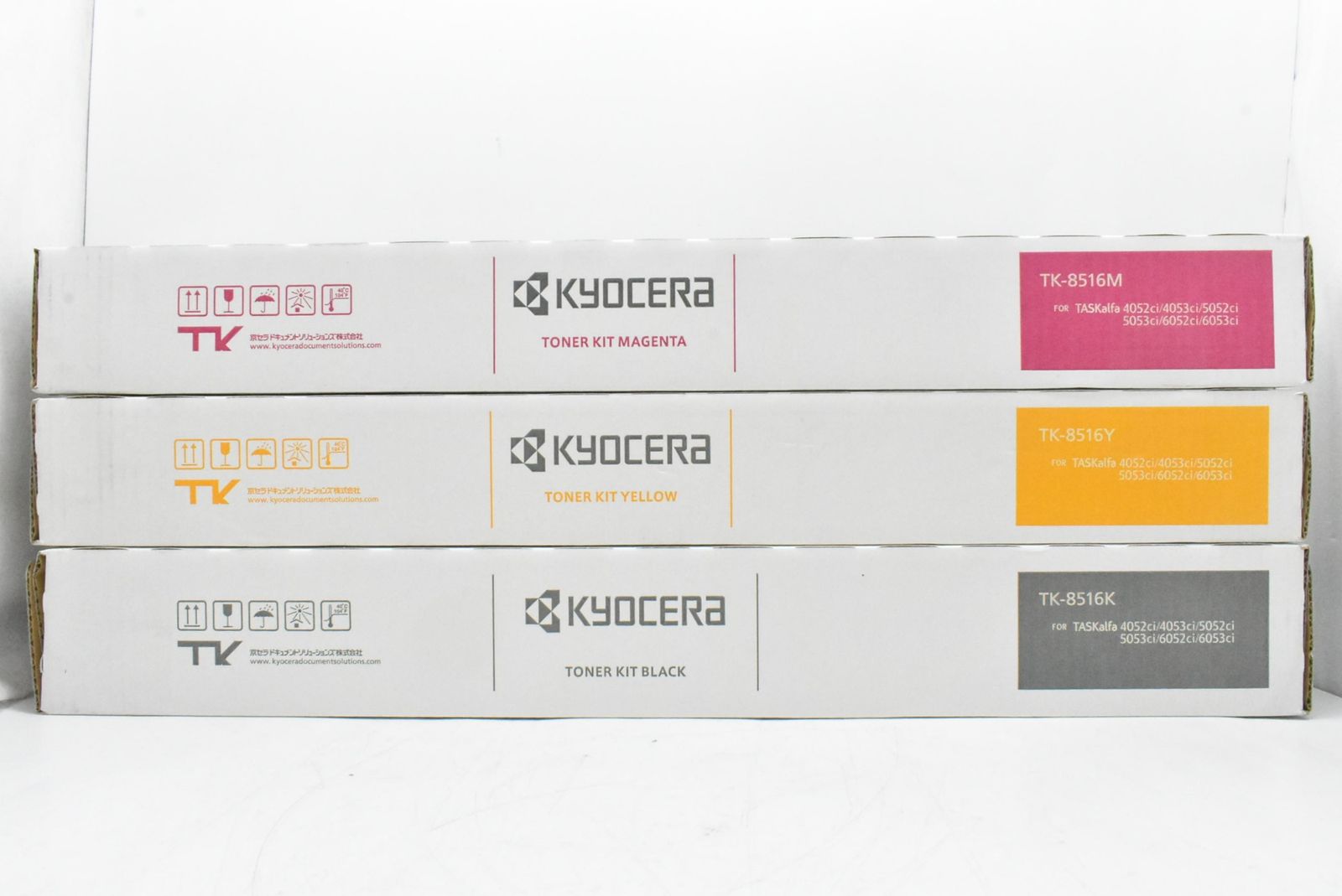 京セラ 純正 トナー TK-8516 3色 マゼンタ イエロー ブラック KYOCERA ITZN4E2ZEM5D-D-N07-byebye