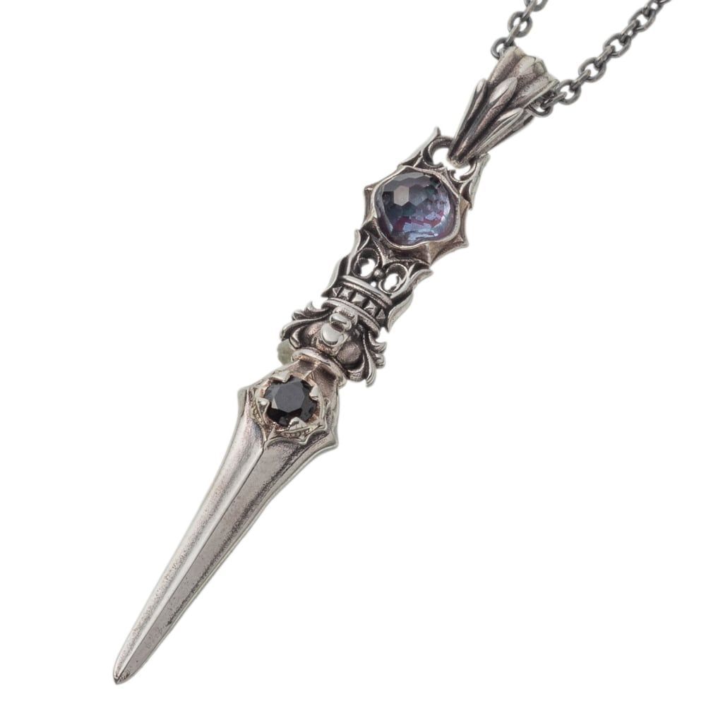 緑紫虹ドージェダガーペンダント アルテミスキングス ペンダントトップのみ シルバー ジュエリーブランド