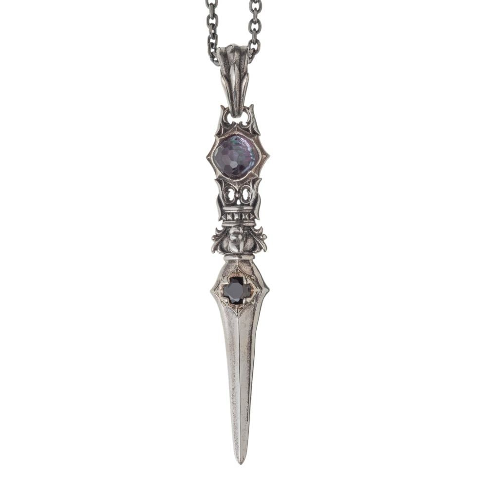 緑紫虹ドージェダガーペンダント アルテミスキングス ペンダントトップのみ シルバー ジュエリーブランド