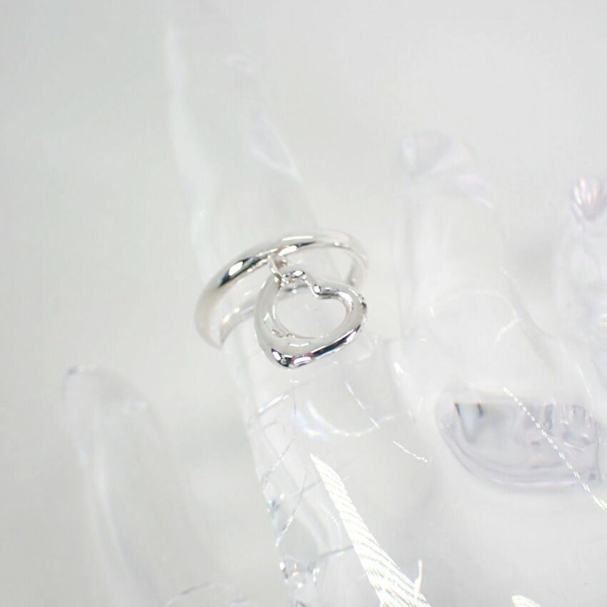 ティファニー 925 ベスト オープンハート リング /7号/j82-22