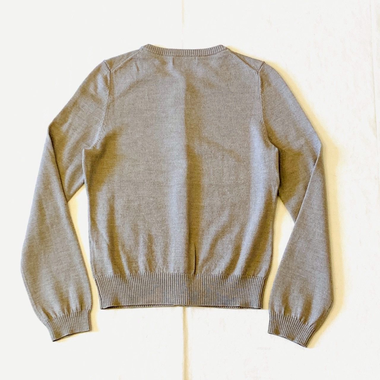 最新アイテム。 BURBERRY LONDON BLUE LABEL バーバリー ロゴ 刺繍 カーディガン 38 ブラウン系 三陽商会 E1N20-274-40