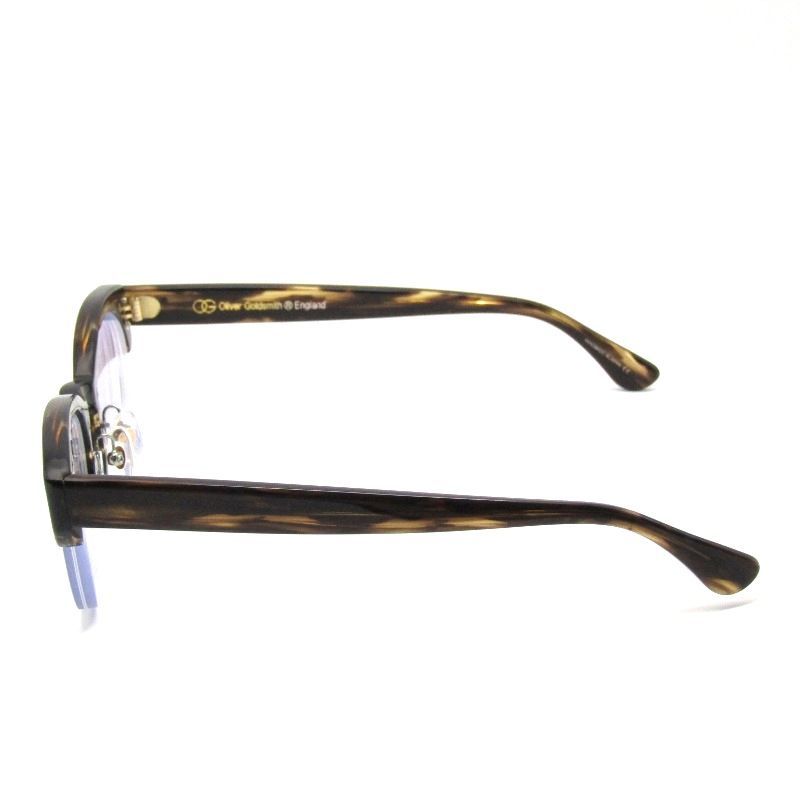 OLIVER オリバーゴールドスミス メガネフレーム NSL 3 度入り ブロウ スクエア ハーフリム Bracken