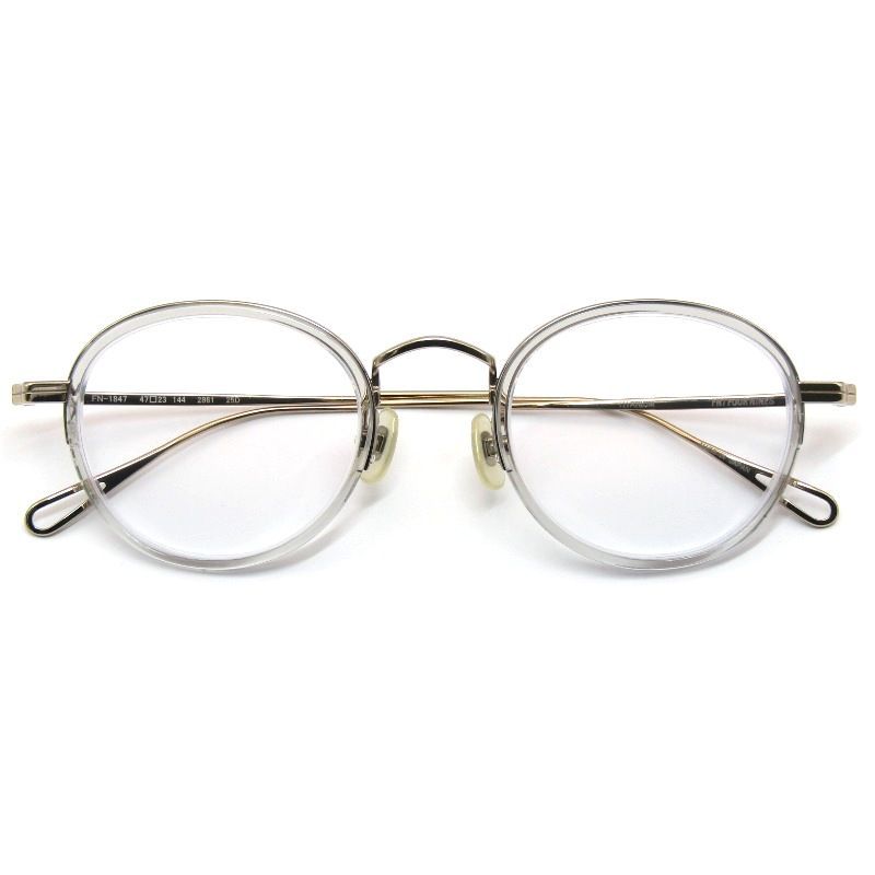 FN FOUR NINES エフエヌ フォーナインズ メガネフレーム FN-1847 度入り 25SS 2861 アイススモーク ゴールド 61004044