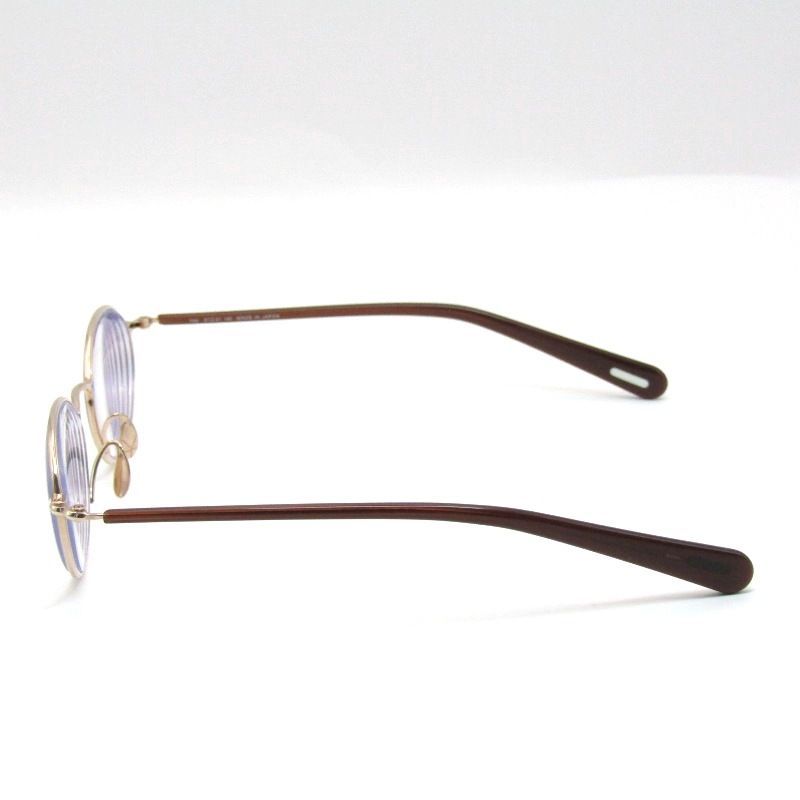 YUICHI TOYAMA. ユウイチトヤマ メガネフレーム U-176 Nagy 度入り ナギー オーバル 02 White g Dark brown