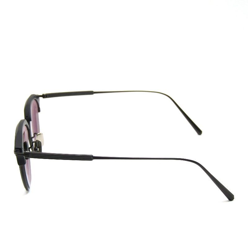 Lunetta BADA ルネッタバダ メガネフレーム 73 04 度入り オクタゴン ブロウ 八角形 001 1 MATTE BLACK