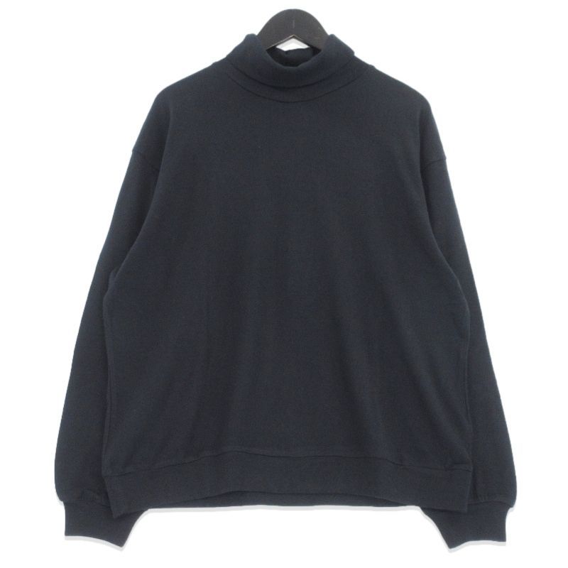 ULTERIOR アルテリア SUPER FINE WOOL COTTON TURTLE-NECK TOP ULCS83-HC149 長袖Tシャツ タートルネック ブラック 黒 3 70017222