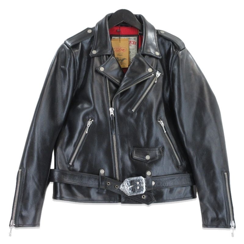 master SUPPLY マスターサプライ ダブルライダースジャケット TOMSTONE レザージャケット 牛革 ブラック 黒 M 70017225