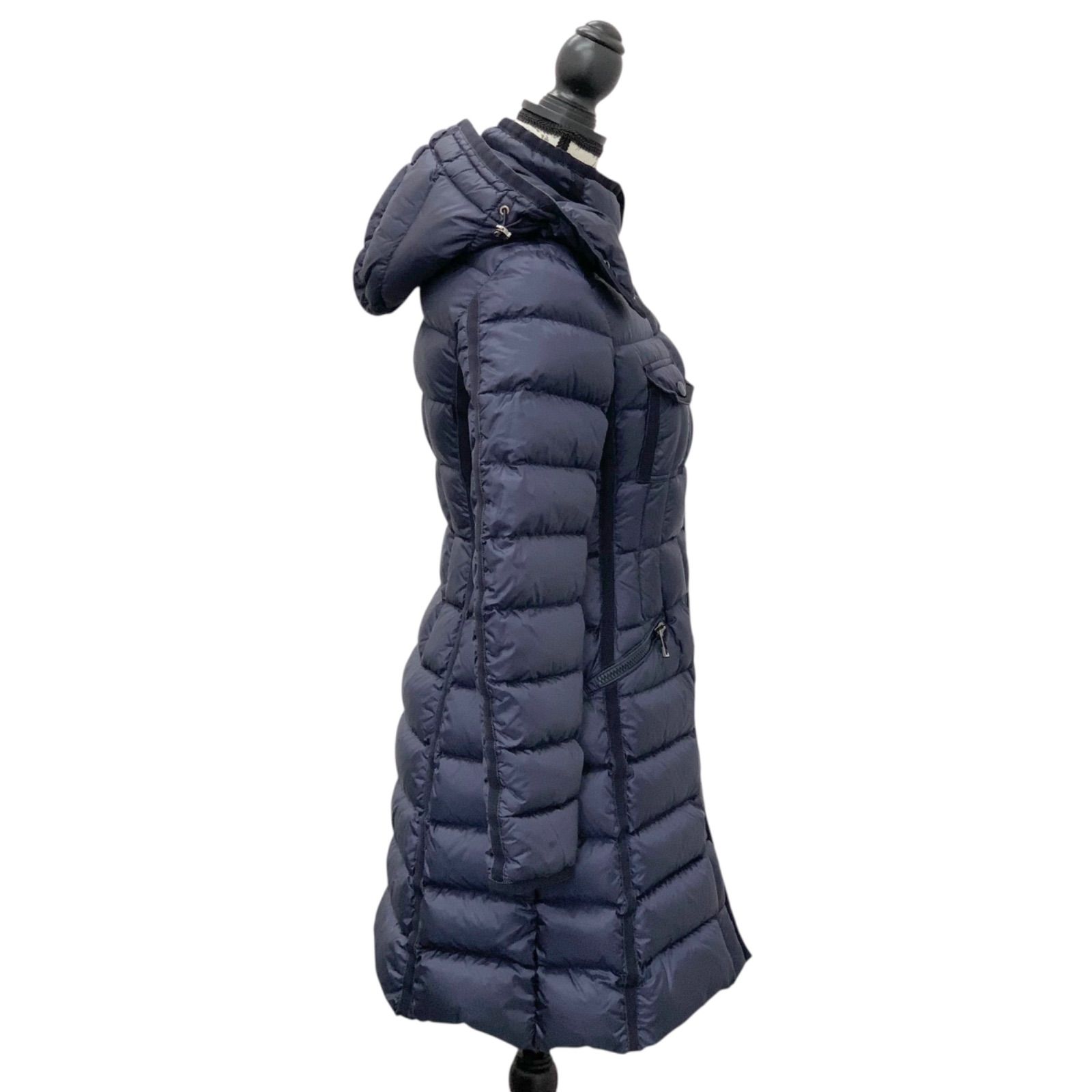 MONCLER エルミンヌ 0 極美品☆ モンクレールエルミンヌHERMINE ブラックサイズ0