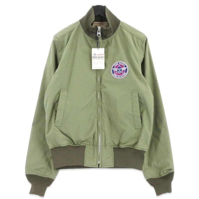 IRON HEART アイアンハート リバーシブルタンカースジャケット IHJ-130 ブルゾン 高密度タンク生地 カーキ オリーブ M 70017236