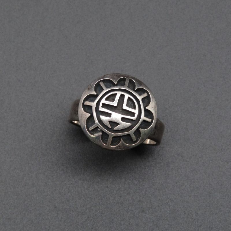 Jason Takala ホピ族 リング サンフェイス オーバーレイ ジェイソンタカラ メンズ レディース 12号 80007202