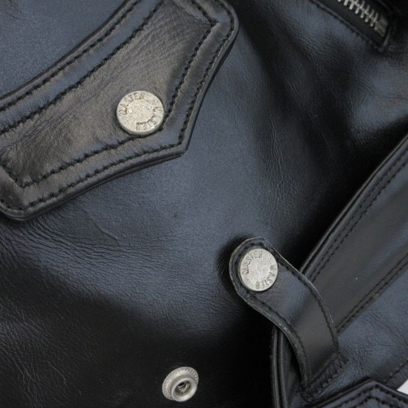 master SUPPLY マスターサプライ ダブルライダースジャケット TOMSTONE レザージャケット 牛革 ブラック 黒 S 70017226 KANDAIZUMI_COM