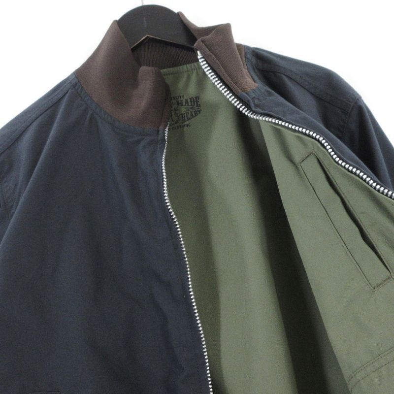 IRON HEART アイアンハート リバーシブルタンカースジャケット IHJ-130 ブルゾン 高密度タンク生地 ブラック 黒 XL 70017235 KANDAIZUMI_COM