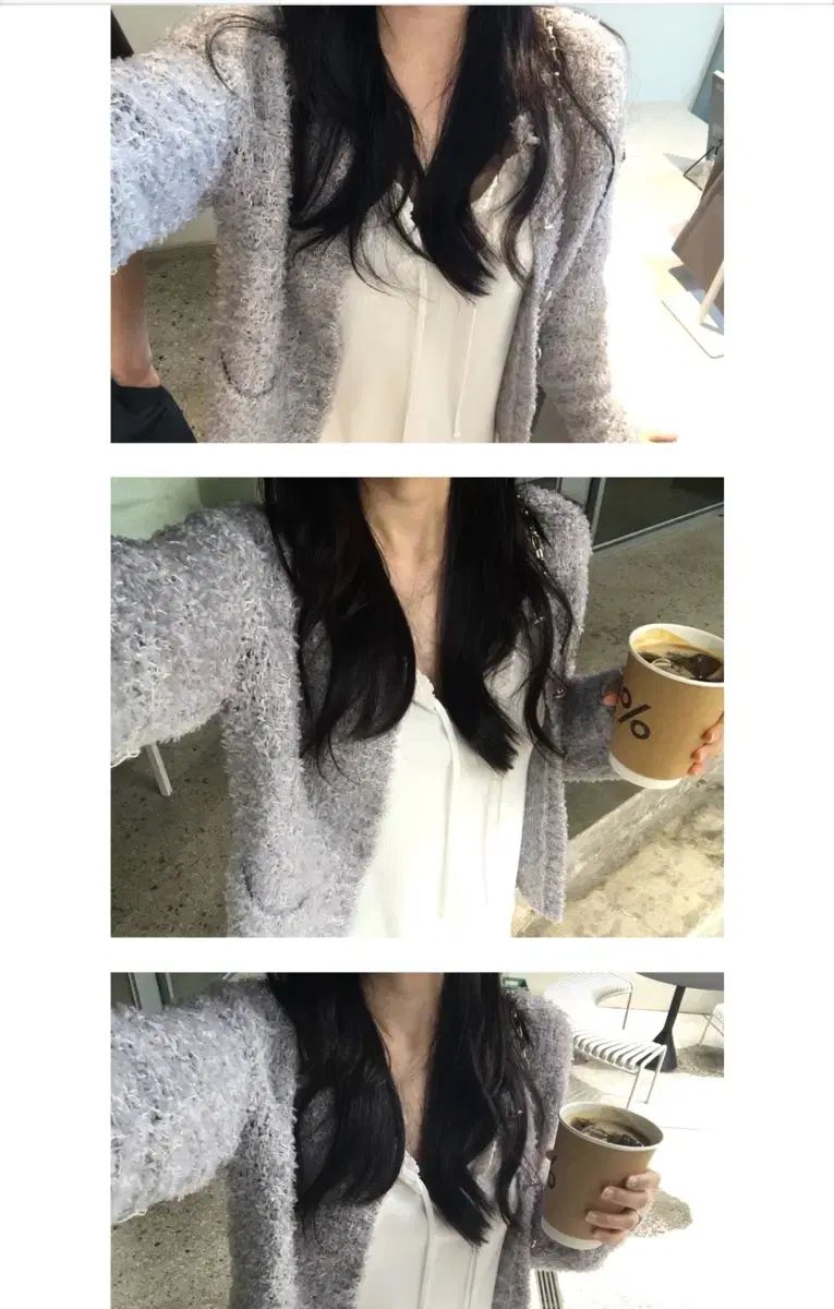 yousoap ユソープ アトリエ モルトン ツイード カーディガン molton ラベンダー