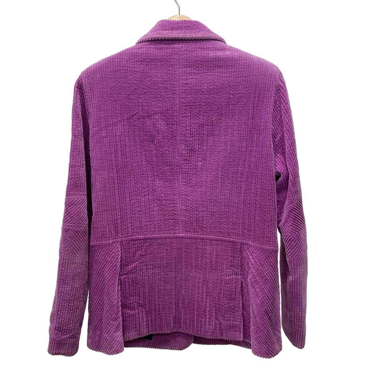 ALBEROBELLO OLLEBOREBLA アルベロベロ オレボレブラ ジャケット レディース - パープル 長袖 コーデュロイ スマイル 肩パッド 秋 冬
