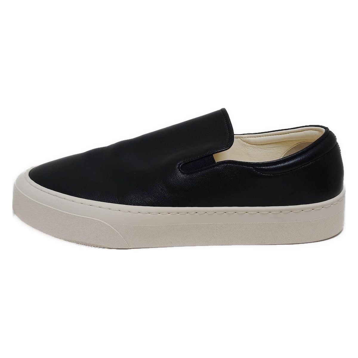 THE ROW ザロウ スリッポン 37 レディース - 黒 レザー