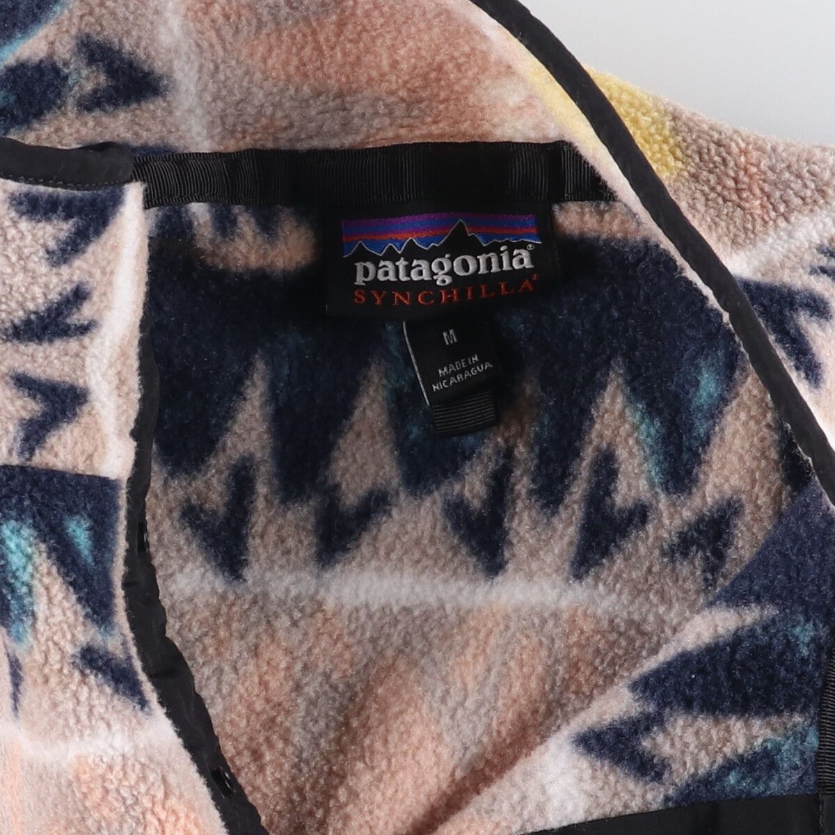 古着 パタゴニア Patagonia ライトウェイトシンチラスナップT 25455SP19 総柄 ハーフスナップ フリースプルオーバー eaa574756 GULLKHAN_COM