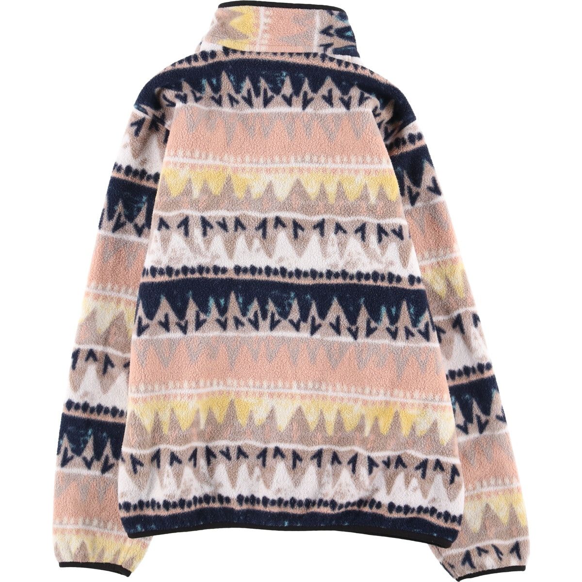 古着 パタゴニア Patagonia ライトウェイトシンチラスナップT 25455SP19 総柄 ハーフスナップ フリースプルオーバー eaa574756