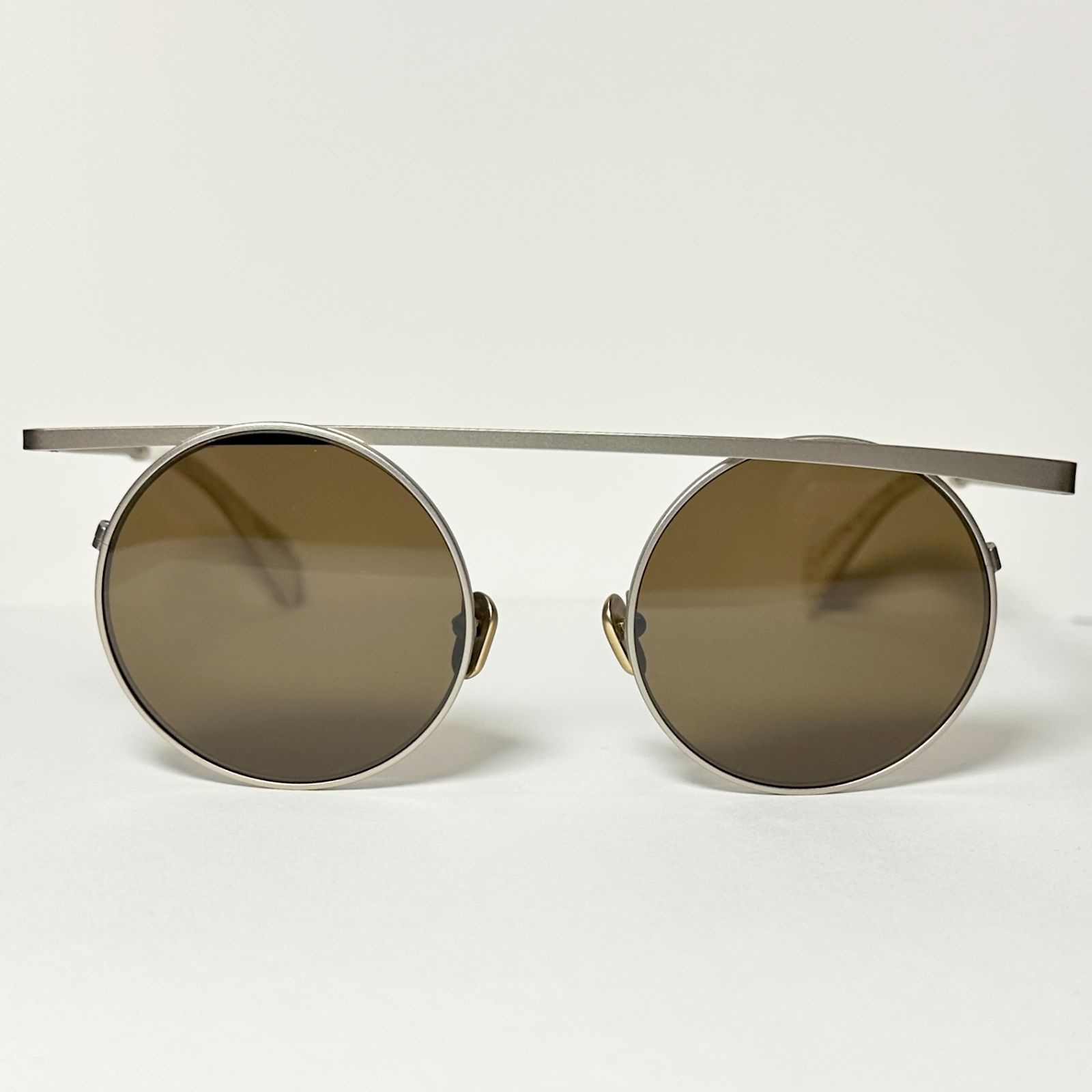 Yohji Yamamoto ヨウジヤマモト YY 7038 403 金色 サングラス ケース付き メガネ Y 3