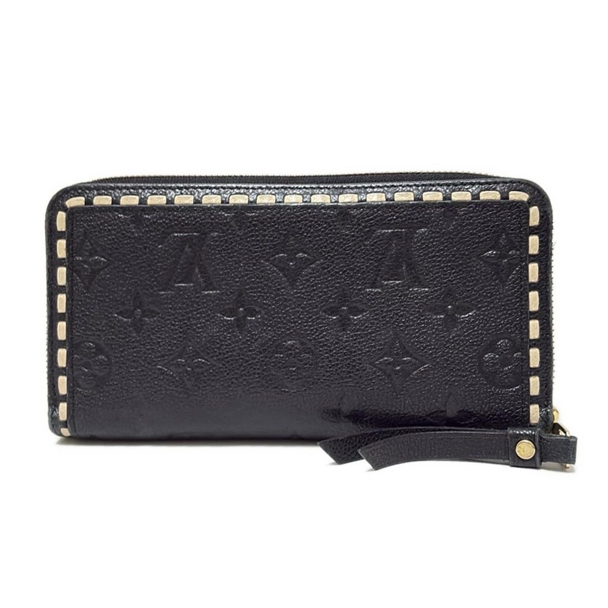 LOUIS VUITTON ルイヴィトン 長財布 モノグラム アンプラント ジッピーウォレット M64805 ノワールベージュ レザー