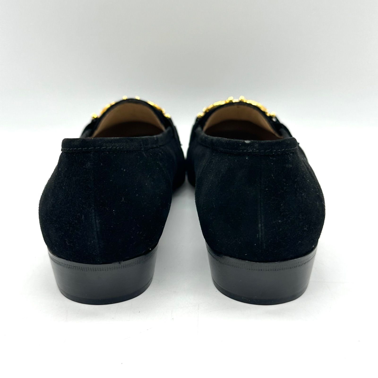  Salvatore Ferragamo サルヴァトーレフェラガモ パンプス ガンチーニ ゴールド金具 スエード ブラック 7 C ハイヒール パンプス パンプス