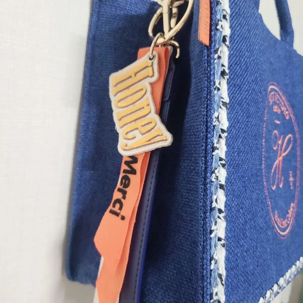 ヒュジェンヌ ラプーバッグ ブルー ミディアム DECORATOM_COM_BR