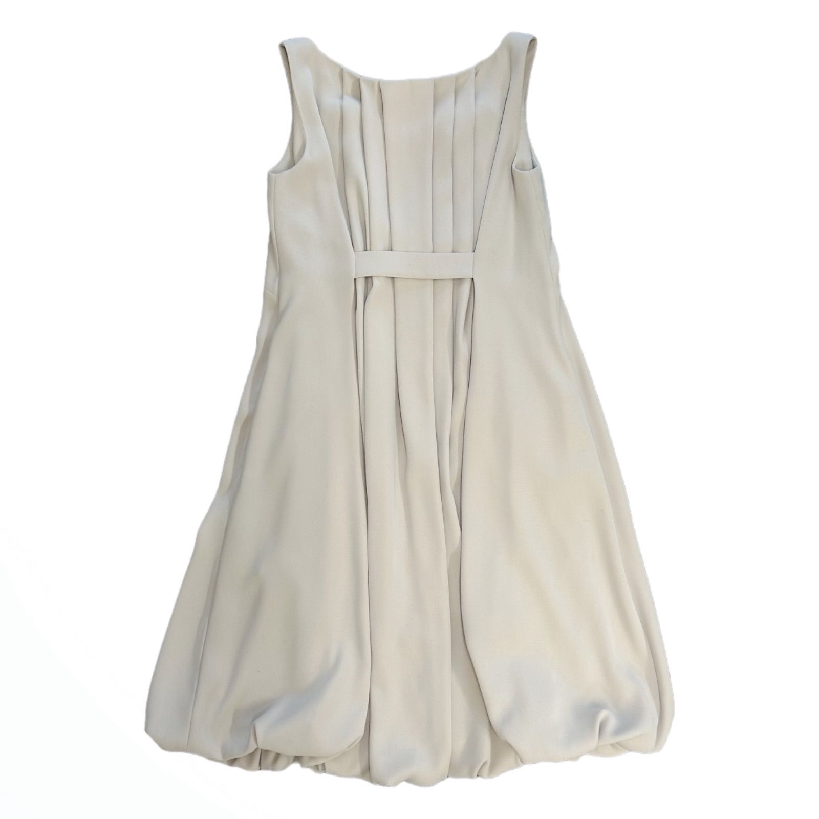 FOXY NEWTORK フォクシー ニューヨーク ノースリーブ ワンピース M ベージュ レディース アパレル