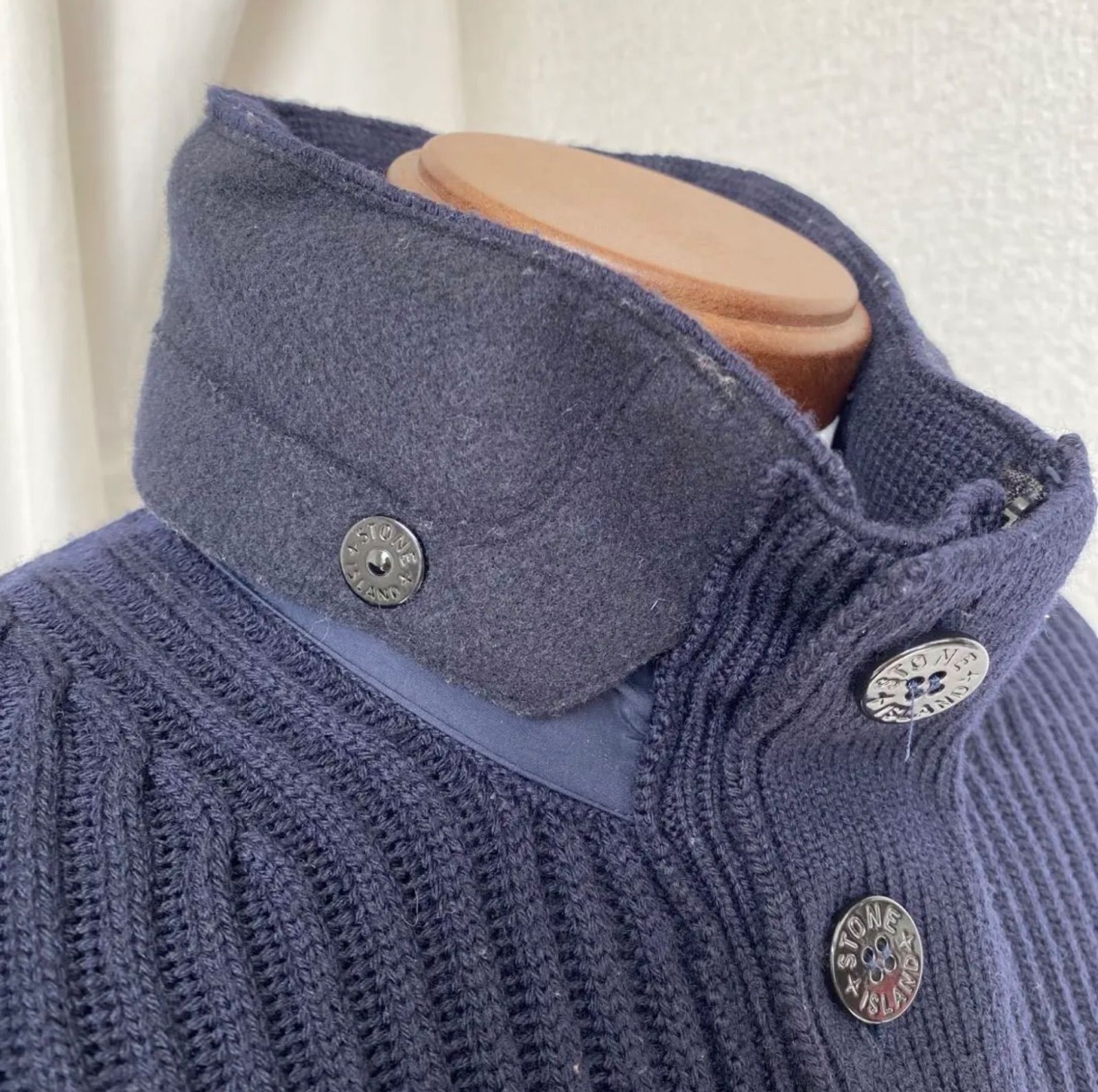 ストーンアイランド　ネイビー　ニットジャケット　ジップアップ　Sサイズ 楽天市場】ストーンアイランド STONE ISLAND ジップアップニット