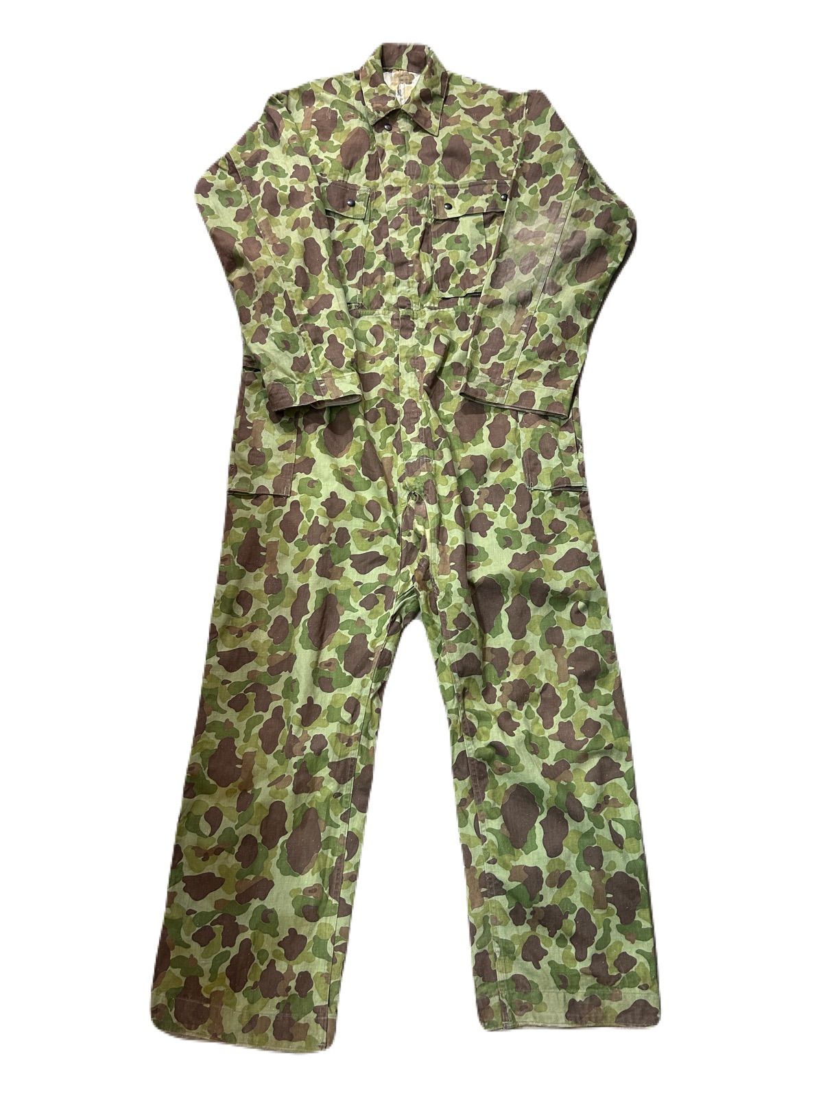 40’s USMC M-42 Duck hunter camo jump suit 13star button