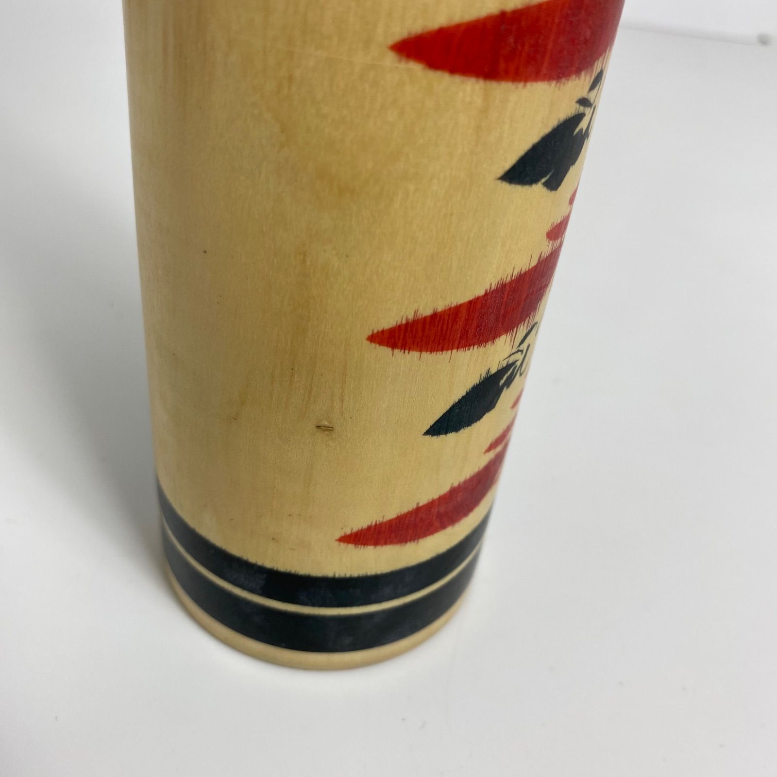 遠刈田系 佐藤貞廣作 伝統こけし 木製工芸品 微笑み美人 民芸人形 約