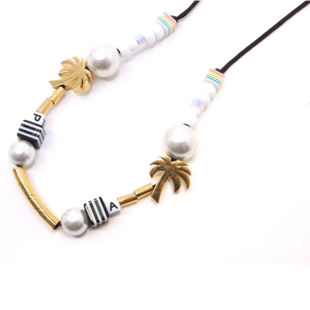 Palm Angels パームエンジェルス ネックレス ビーズ マルチ き レディース